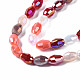 Chapelets de perles en verre électroplaqué X-EGLA-N002-09G-3