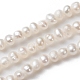 Fili di perle di perle d'acqua dolce coltivate naturali PEAR-G007-42-4