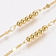 Brass Handmade Beaded Chains CHC-G006-07G-5
