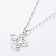 304 Stainless Steel Chain Necklaces NJEW-O108-43P-3
