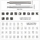 GLOBLELAND 2 Sets 48 Pcs Zinc Alloy Stamping Tools DIY-GL0004-45-2