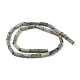 Brins de perles turquoises africaines naturelles (jaspe) G-G837-02-2