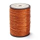 ラウンドワックスポリエステル糸ストリング  マイクロマクラメコード  ツイストコード  革縫い用  チョコレート  0.55mm  約131.23ヤード（120m）/ロール YC-D004-02C-043-1