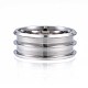 201 nucleo ad anello in acciaio inossidabile per la creazione di gioielli intarsiati RJEW-ZX002-05-6-2