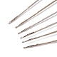 (venta de liquidación defectuosa: oxidación) agujas de ganchillo de hierro con mango de plástico en tono platino TOOL-XCP0001-82-3