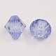 Faceted Bicone Transparent Acrylic Beads DBB18MM019-1