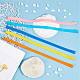Gorgecraft 12 Farben Silikon-Handtuchbänder für Strandkörbe AJEW-GF0006-86-4