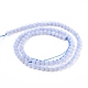 Rangs de perles d'agate en dentelle bleue naturelle de grade aa G-F222-30-4mm-3