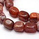 Dyed Natural Red Agate Cuboid Bead Strands G-L300-03-2