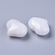 Natural White Jade Heart Love Stone G-F659-A32-2