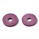 Flat Round Eco-Friendly Handmade Polymer Clay Beads CLAY-R067-10mm-05-4