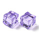 Cubetti di ghiaccio quadrati in resina trasparente RESI-C034-03-3