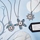 Sunnyclue bricolage kit de fabrication de colliers pression sur le thème de l'océan DIY-SC0021-48-4