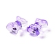 Perles de verre peintes par pulvérisation transparent&nbsp;GLAA-I050-11B-2