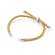 Adjustable Nylon Cord Slider Bracelet Making MAK-F026-A07-P-2