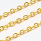 Electroplate Brass Cable Chains CHC-L017B-01G-1