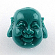 Gefärbt Buddha-Kopf synthetical Korall CORA-R011-25-2