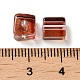 Perles de verre transparentes deux tons GLAA-NH0001-03C-3