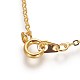 Brass Cable Chain Necklaces SW028-G-2