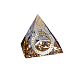 Decorazioni per display in resina piramidale orgonite DJEW-PW0006-03X-1