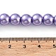 Cottura dipinto di perle di vetro perlato fili di perline rotondo X-HY-Q330-8mm-27-4