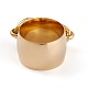 イオンプレーティング（ip）304ステンレスフィンガー指輪  アズキチェーンの形状  ゴールドカラー  usサイズ6~9（16.5~19.8mm）  14mm RJEW-K233-43G-3