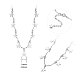 Shegrace rhodinierte Halskette mit 925 Anhänger aus Sterlingsilber für Damen JN704A-2