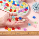 Yilisi 200Pcs 10 Colors Frosted Acrylic Bead Caps MACR-YS0001-02-8