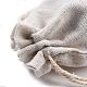Bolsas de almacenamiento de tela de algodón de navidad ABAG-M004-02O-4