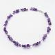 Natural Amethyst Chips Necklaces NJEW-JN01795-04-1