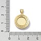 Латунные микропаве прозрачные подвески с фианитом KK-A221-05G-3