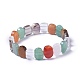 Natural Mixed Gemstone Beads Stretch Bracelets BJEW-L495-16-2