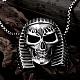 Rock Punk 316L Surgical Stainless Steel Skull Pendant Necklaces For Men NJEW-BB01192-3