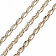 Brass Dapped Curb Chains CHC-R126-03G-2