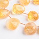 Brins de perles de citrine naturelle en forme de larme G-D771-07-1