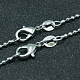 Brass Ball Chain Necklaces MAK-P002-12P-1