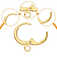 Benecreat 40 шт. золотые круглые серьги-кольца весенние серьги-кольца для изготовления ювелирных изделий своими руками KK-BC0005-28G-4