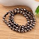 Faceted Round Electroplate Glass Beads Strands EGLA-M017-A01-2