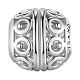 TINYSAND Sterling Silver Silver Circles European Beads TS-C-027-2
