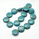 Chapelets de perle en turquoise synthétique teinte TURQ-Q100-04E-01-2