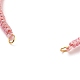 Fabrication de bracelet en cordon de polyester tressé réglable AJEW-JB00763-05-2
