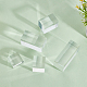 Fingerinspire 5 Stück 5 Stile quadratische transparente Schmuckständer aus Acryl ODIS-FG0001-65-4