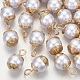 Colgantes de perlas de imitación de plástico abs KK-N235-017-1