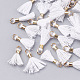 Polycotton(Polyester Cotton) Tassel Pendant Decorations FIND-S275-32G-2