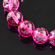 Crackle naturale perle di quarzo fili G-R175-8mm-01-1