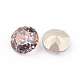 Apuntado hacia atrás & dorso plateado Diamante de imitación de cristal Cabujones RGLA-J012-8mm-001BP-2