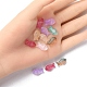 35 pz di perle di vetro dipinte a spruzzo trasparente GLAA-YW0001-69-4