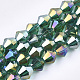 Electroplate Glass Beads Strands X-EGLA-Q118-6mm-B15-1