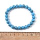 Bracciali elasticizzati in perle di diaspro turchese sintetico&nbsp;BJEW-K212-B-022-5