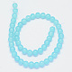 Imitation Jade Glass Beads Strands X-GLAA-G049-8mm-A19-2